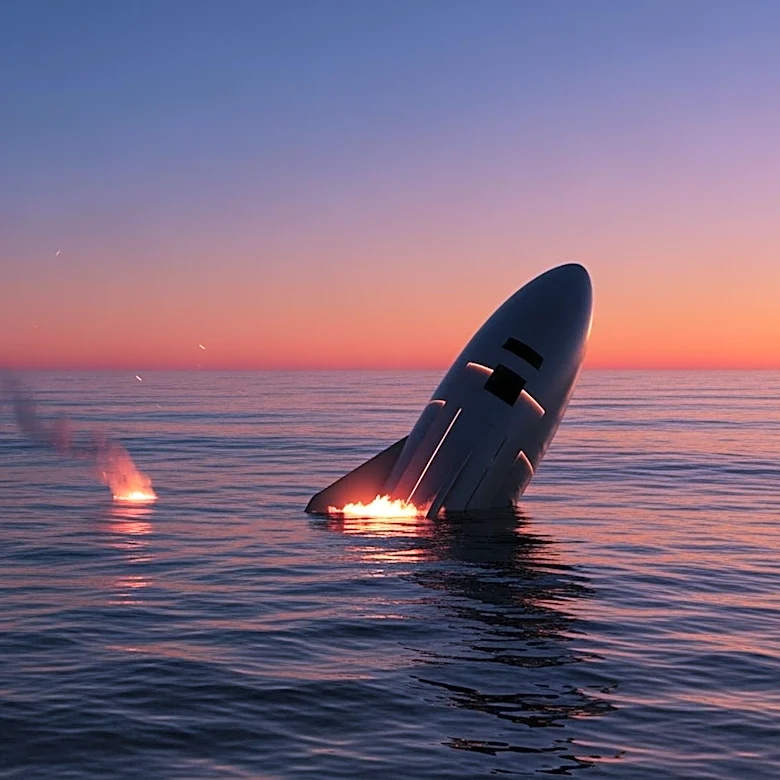 SpaceX's Starship V3 Explodes After Planned Splashdown in Indian Ocean