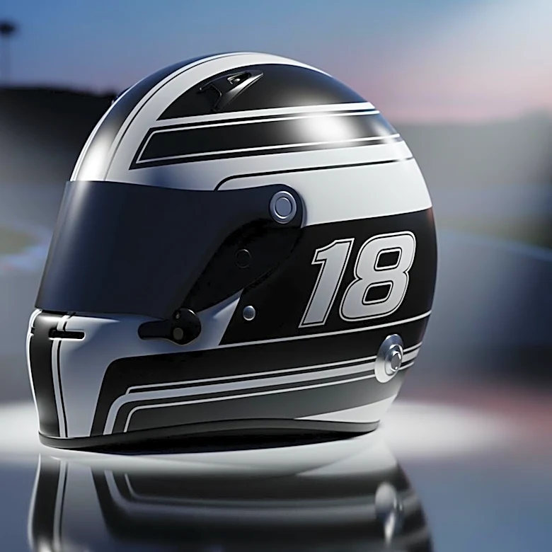 Romain Grosjean Honors Kyle Busch with No. 18 Font at INDY 500