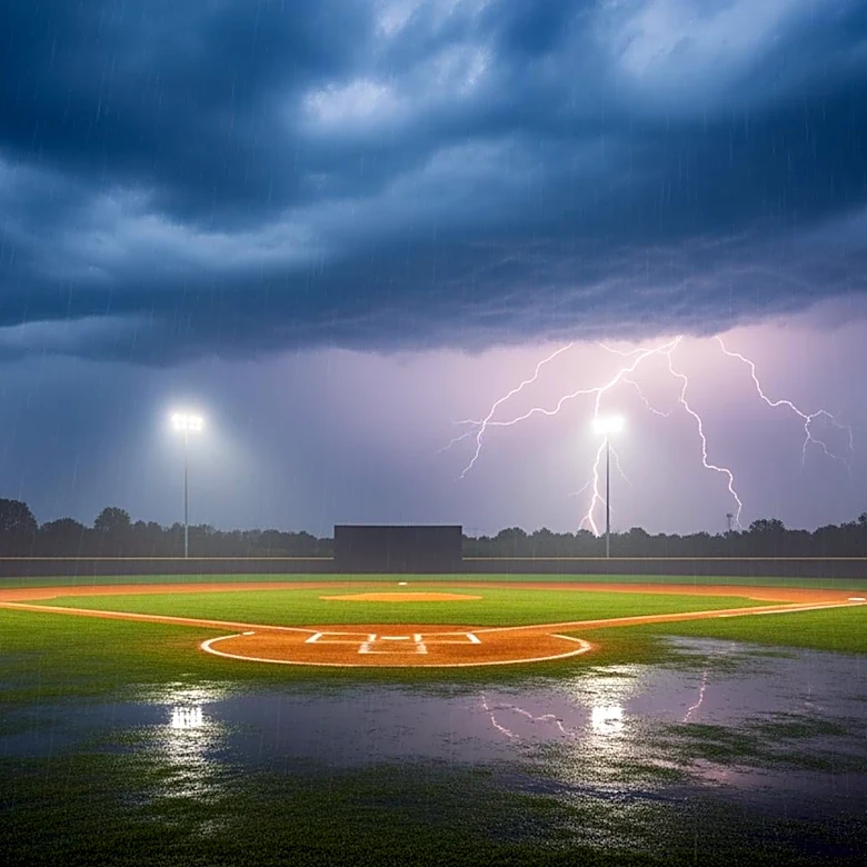 Alabama vs LSU Super Regional Softball Game Delayed by Lightning in Tuscaloosa