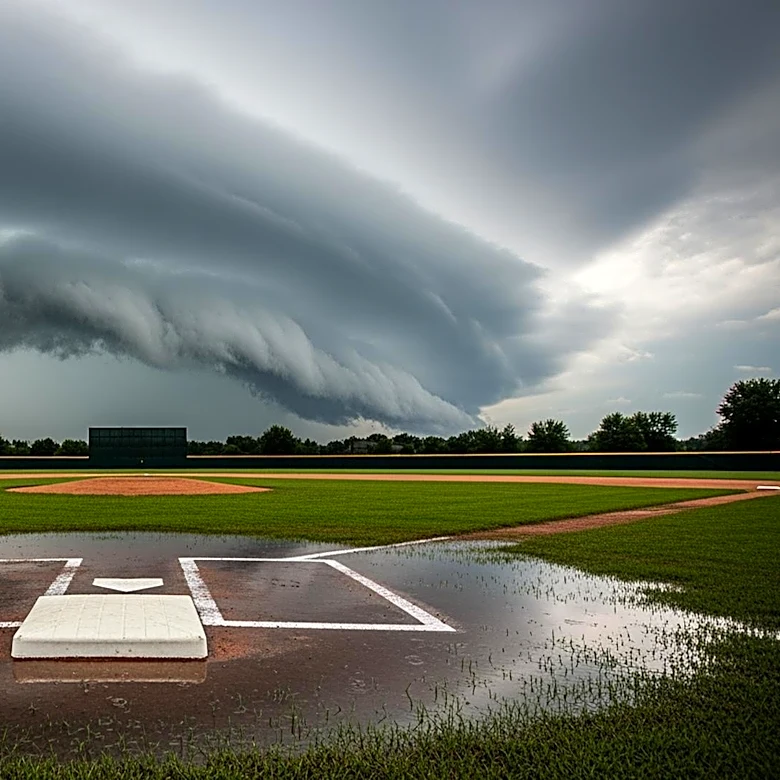 Cincinnati Reds vs. St. Louis Cardinals Game Delayed Due to Weather