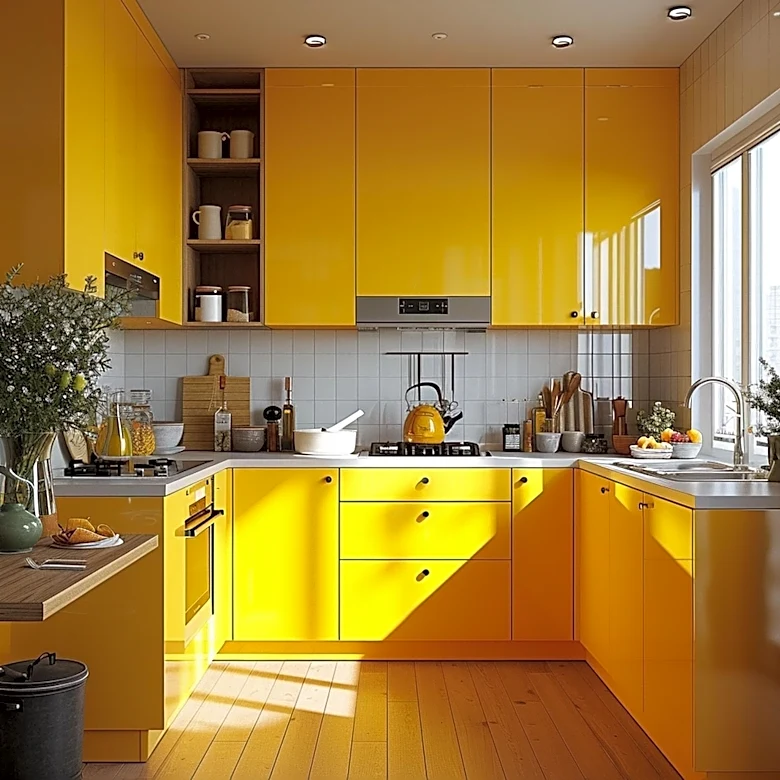 Abbie Joan Design  Remodel Embraces Color Drenching for Personalized Kitchen Interiors