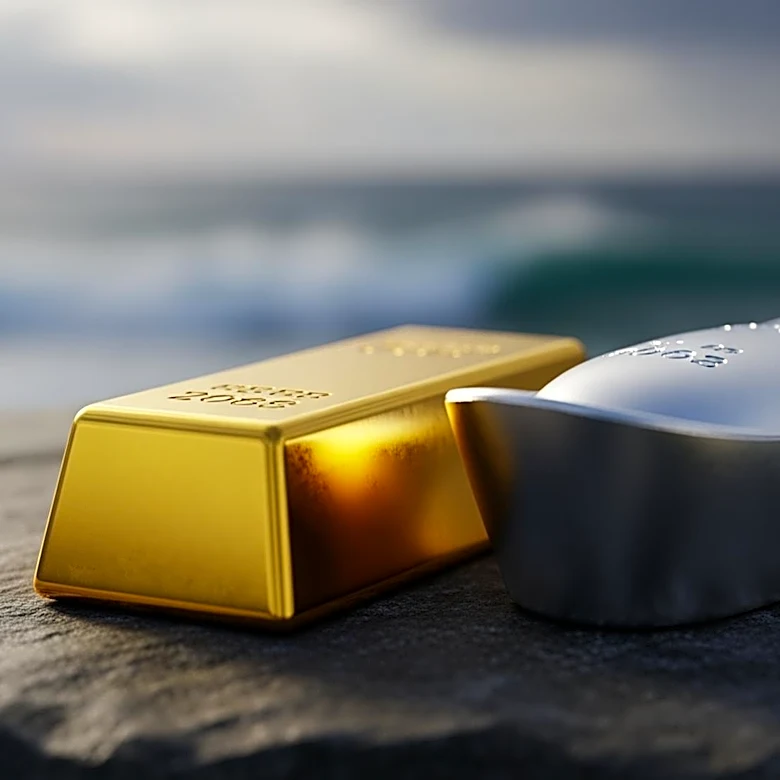 Gold Prices Decline Amid Hormuz Tensions, Silver Holds Steady
