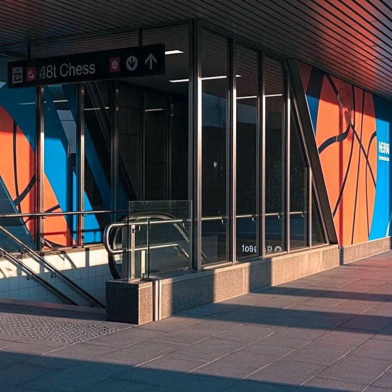 New York City Celebrates Knicks' NBA Finals Appearance with Themed Subway Entrances