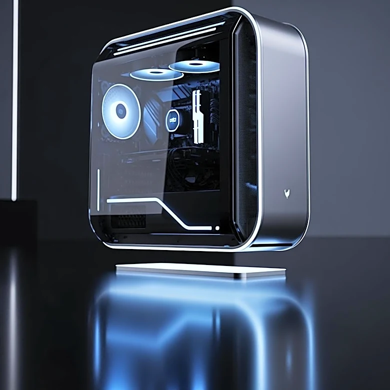 DarkFlash Unveils Unique Floatron PC Case with Floating Base at Computex