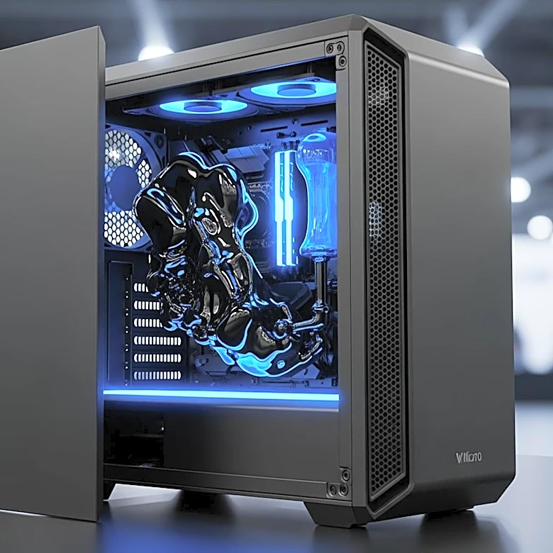 Innovative MicroATX PC Case Features Ferrofluid Enclosure at Computex