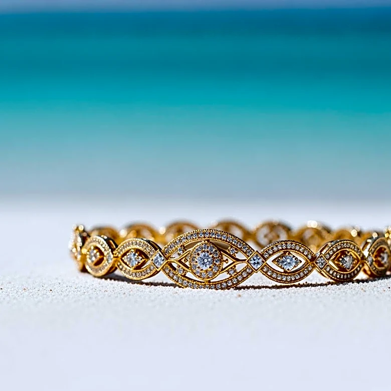 Kylie Jenner Showcases Custom Jewelry During Kylie Cosmetics Trip in Turks and Caicos