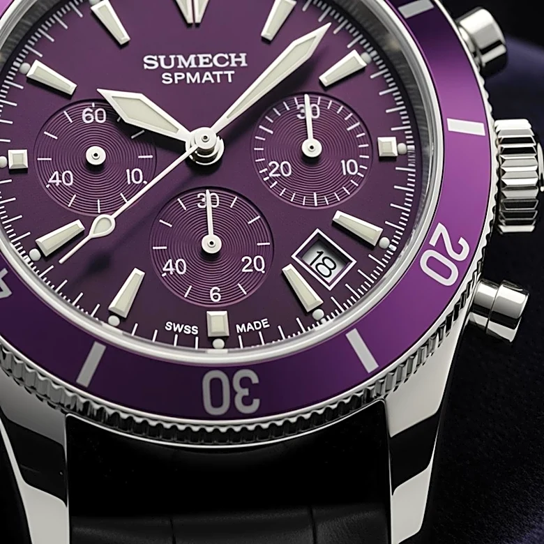 Glashütte Original Unveils Sixties Chronograph Annual Edition in Purple, Expanding Luxury Watch Collection