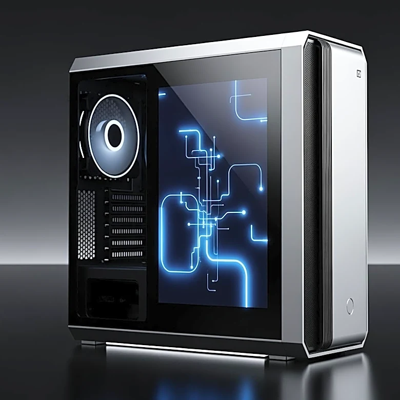Gigabyte Unveils MicroATX PC Case with Built-in 16-Inch LCD Screen