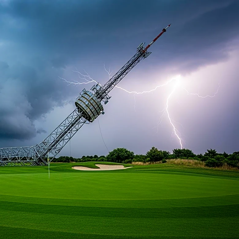 Storm Causes TV Tower Collapse at Memorial Tournament, No Injuries Reported