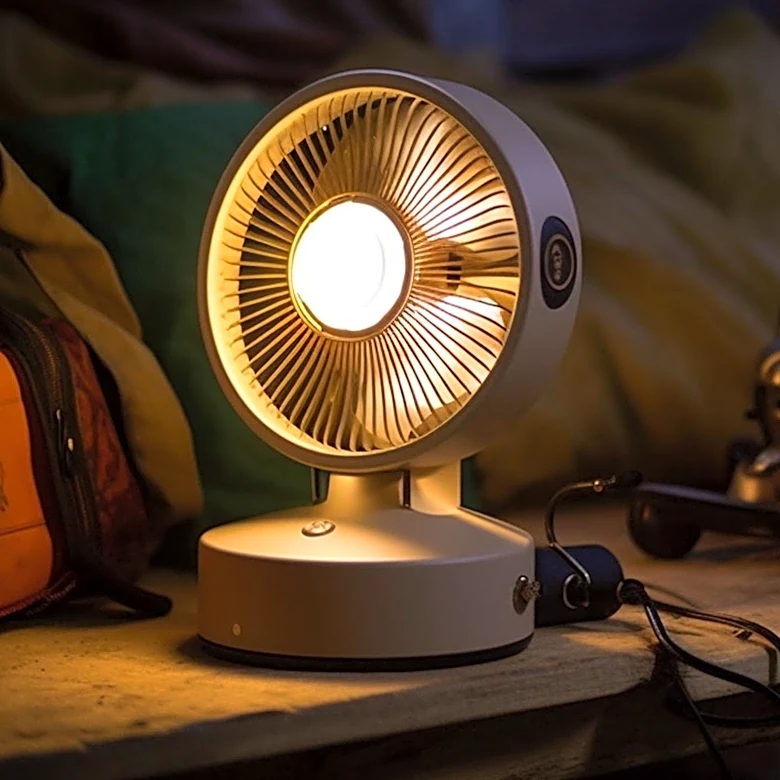 Portable Fan Offers Versatility with Flashlight and Phone Charger Features
