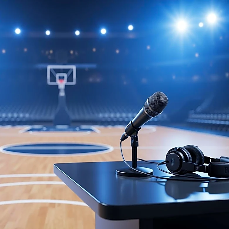 Pat McAfee Hosts Live Courtside Broadcast for NBA Finals Game 3 on ESPN