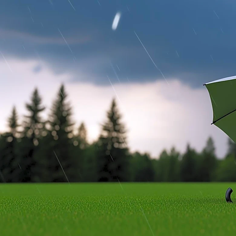 Golfers in Evergreen Seek Shelter from Hail During Tournaments at Hiwan Golf Club