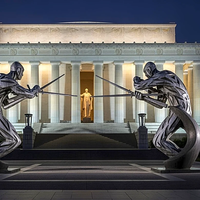 UFC Fighters Clash at Lincoln Memorial Ahead of White House Event