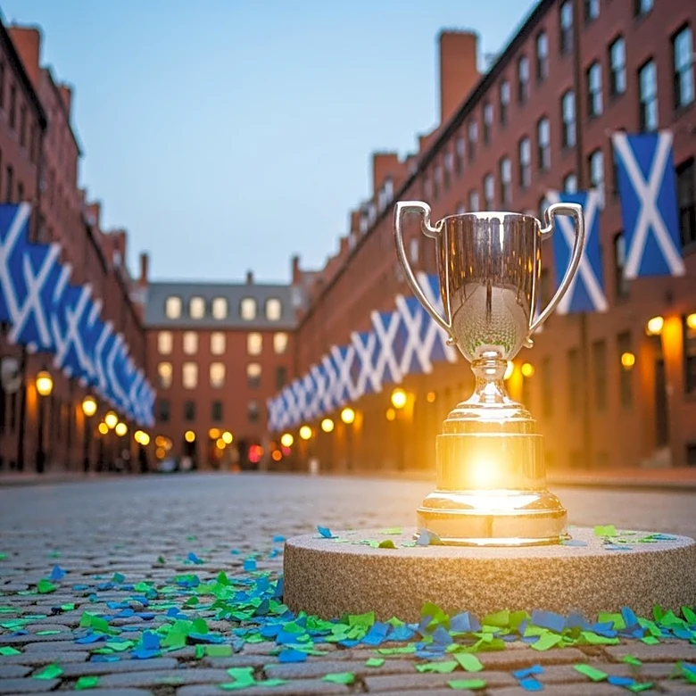 Scottish Fans Celebrate World Cup Win with March in Boston