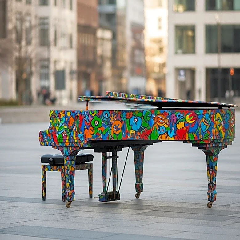 Troy's Painted Piano Project Invites Public to Play in Downtown Square