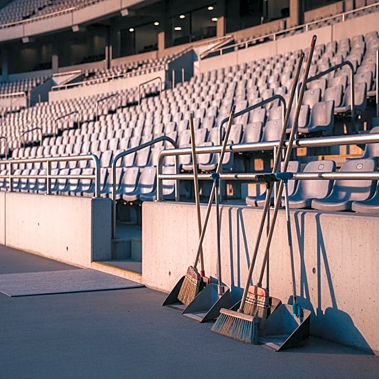 Japanese Soccer Fans Continue Tradition of Stadium Clean-Up at World Cup
