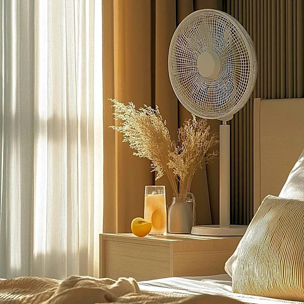 MeacoFan Sefte 10" Pedestal Air Circulator Offers Quiet and Efficient Cooling for Bedrooms
