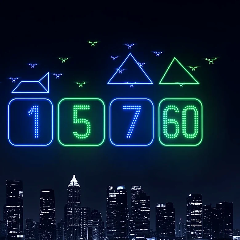 Drones Illuminate Seattle Sky with First-Ever FIFA Scoreboard Display