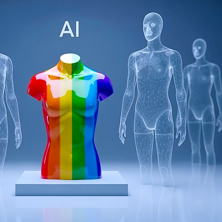 Rainbow Fashion Models Face Job Uncertainty Amid AI Integration