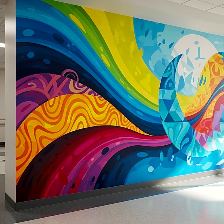 Former Disney Imagineer Shane Grammer Completes New Mural at Sacramento Hospital