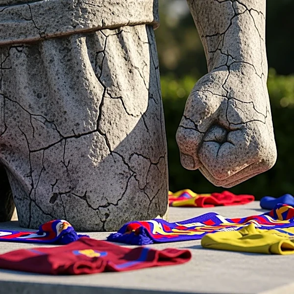 Brazilian Soccer Fans Heed Warning to Avoid Dressing Rocky Statue in Team Gear