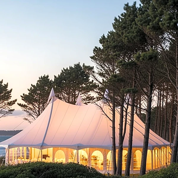 Speculation Grows as Large Tent Erected Near Taylor Swift's Rhode Island Home