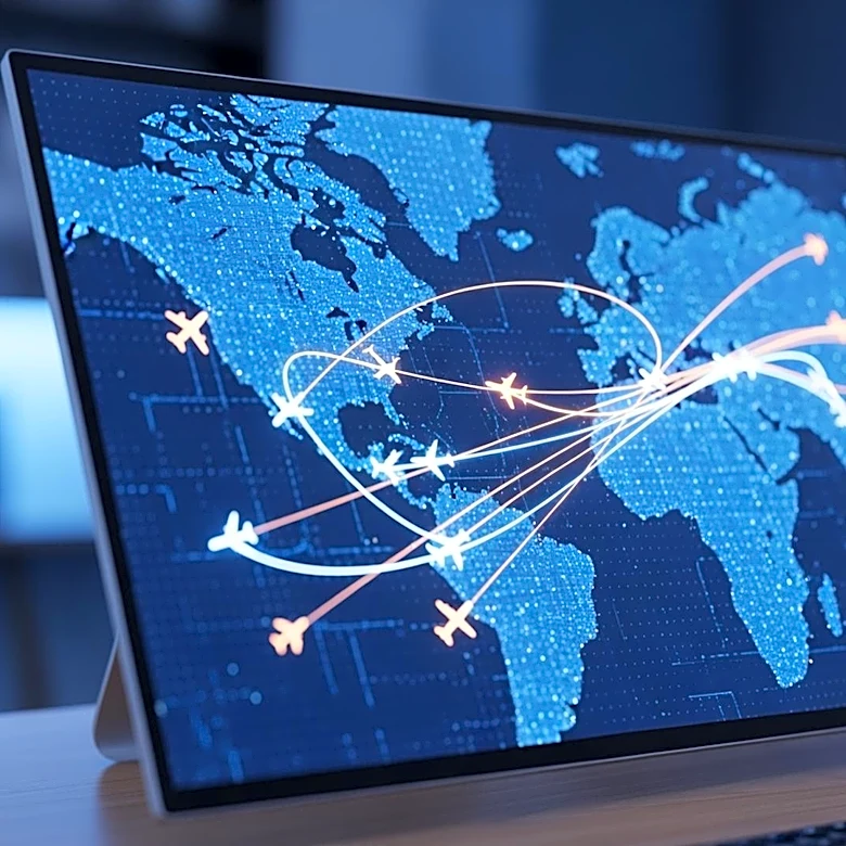Software Engineer Creates DIY Flight Tracker Displaying Real-Time Aircraft Movements