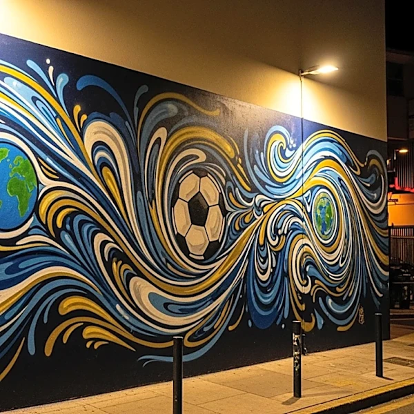Dallas Artist Creates Messi Mural in Deep Ellum for World Cup