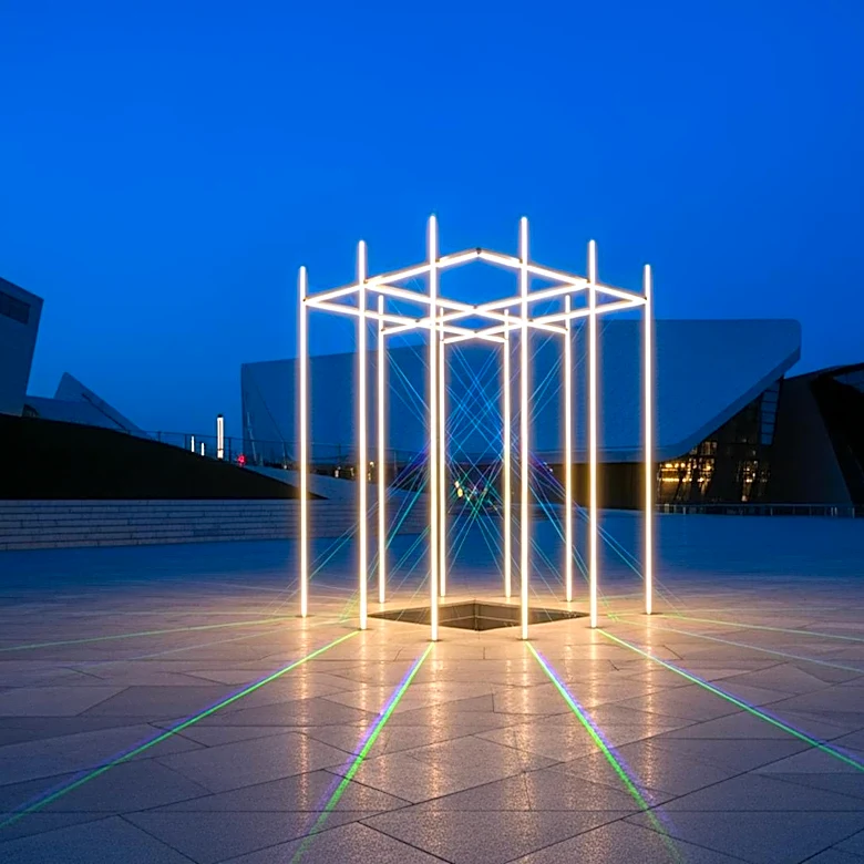 San Francisco Debuts '7 x 7' Art Display with Laser Light Show at Civic Center Plaza