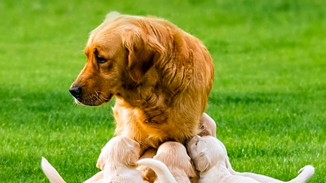 Shelter Dog and Puppies Abandoned in Park Await Rescue