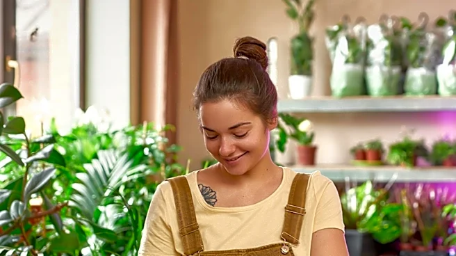 Young Plant Enthusiast Receives Free Plants from Store Employees