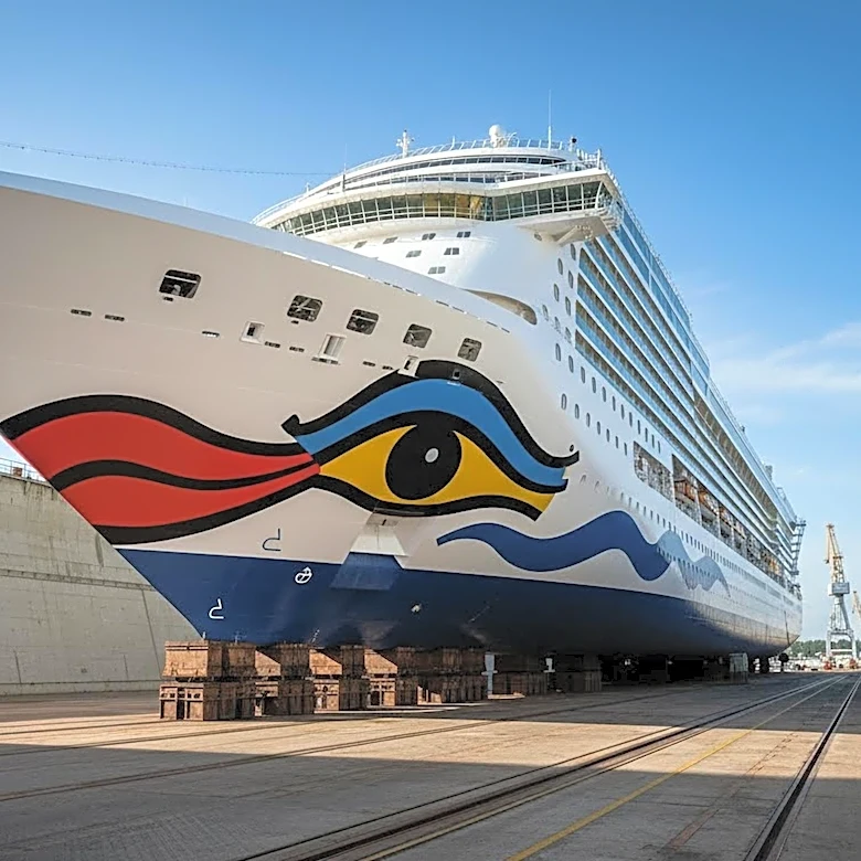AIDAmar Cruise Ship Undergoes Annual Inspection at Damen Shiprepair