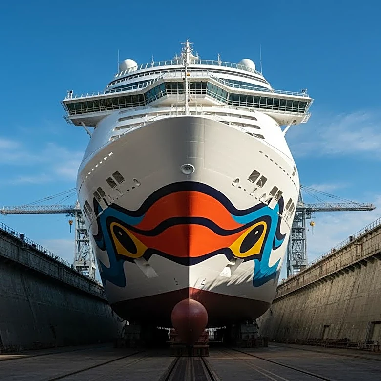 Damen Completes Unique Drydock Experience for AIDAmar Cruise Ship