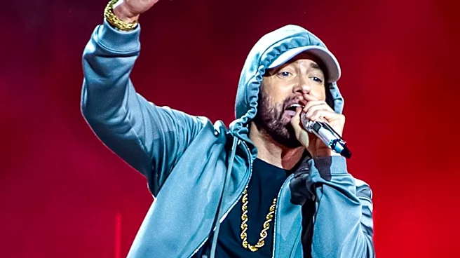 Jay-Z Celebrates 'The Blueprint' Anniversary with Eminem and Pharrell Williams at Yankee Stadium