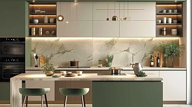 Dark Olive Green Emerges as a Trendy Alternative to Sage Green in Kitchen Design