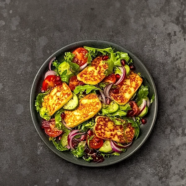 Georgina Hayden's Summer Salad Combines Grilled Peaches and Halloumi
