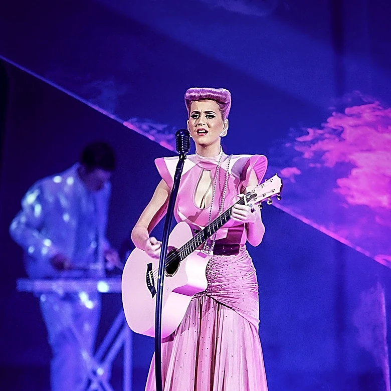 Katy Perry's Concert Stunt Goes Awry as She Gets Trapped in Inflatable Water Bottle