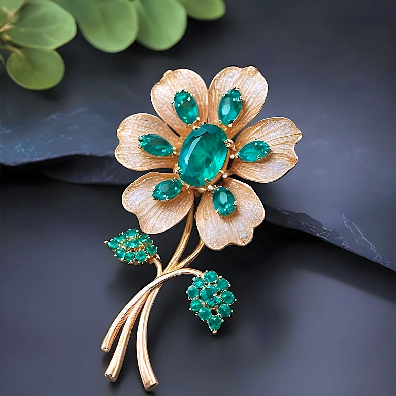 Fashion Industry Embraces Oversized Floral Brooches for 2026