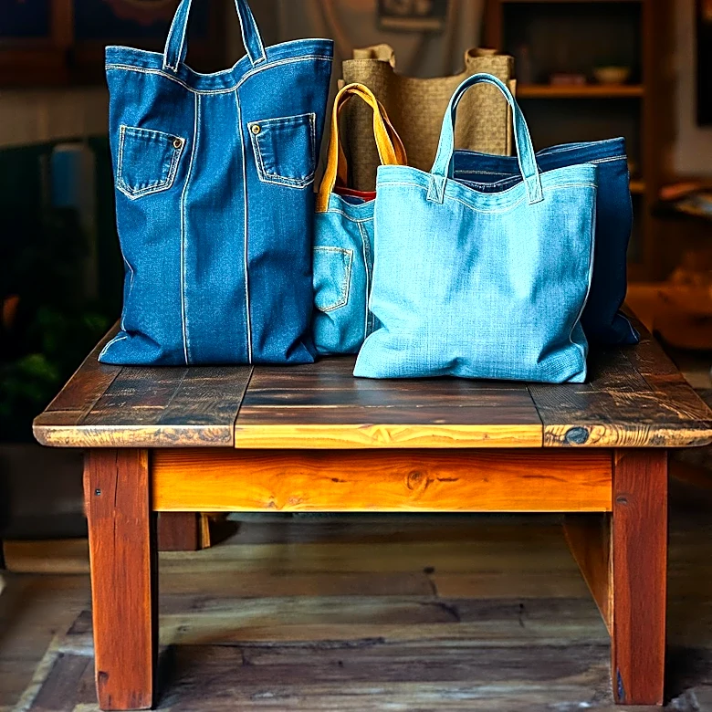 Americans Encouraged to Upcycle Denim into High-End Tote Bags to Reduce Textile Waste
