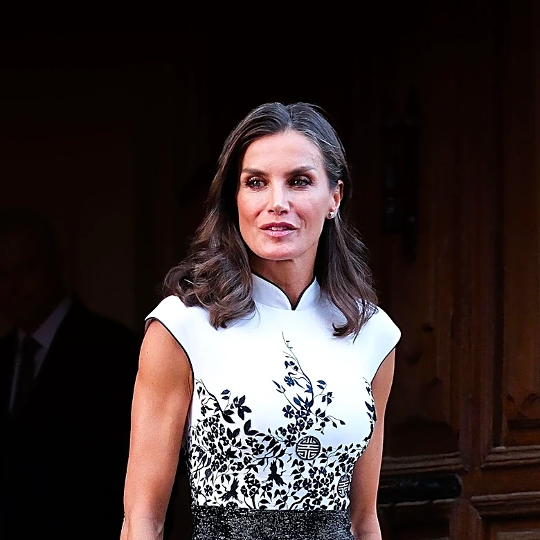 Queen Letizia of Spain Stuns in Red Carolina Herrera Gown at Mallorca Film Fest