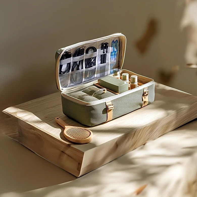Beauty Director's Travel Essentials: Streamlined Carry-On Toiletry Bag for Holiday