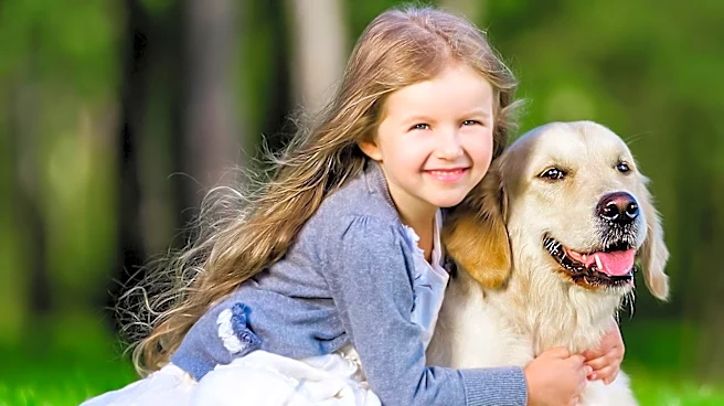 Golden Retriever's Adorable Antics Interrupt Little Girl's Reading Session