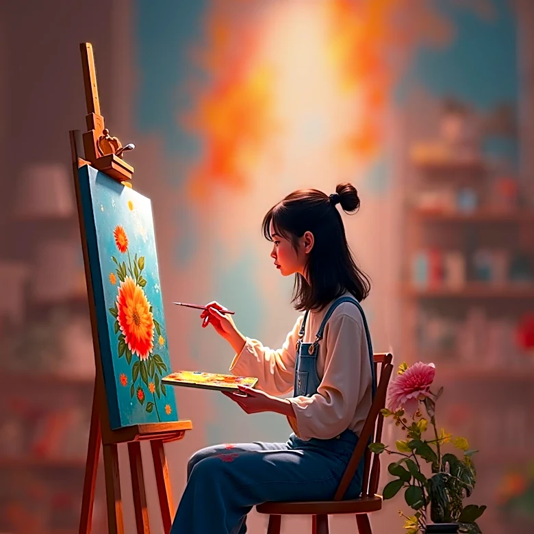 Student Artists Explore AI's Impact on Creativity and Society