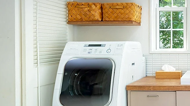 Repurposing Old Hutches for Functional Laundry Room Storage