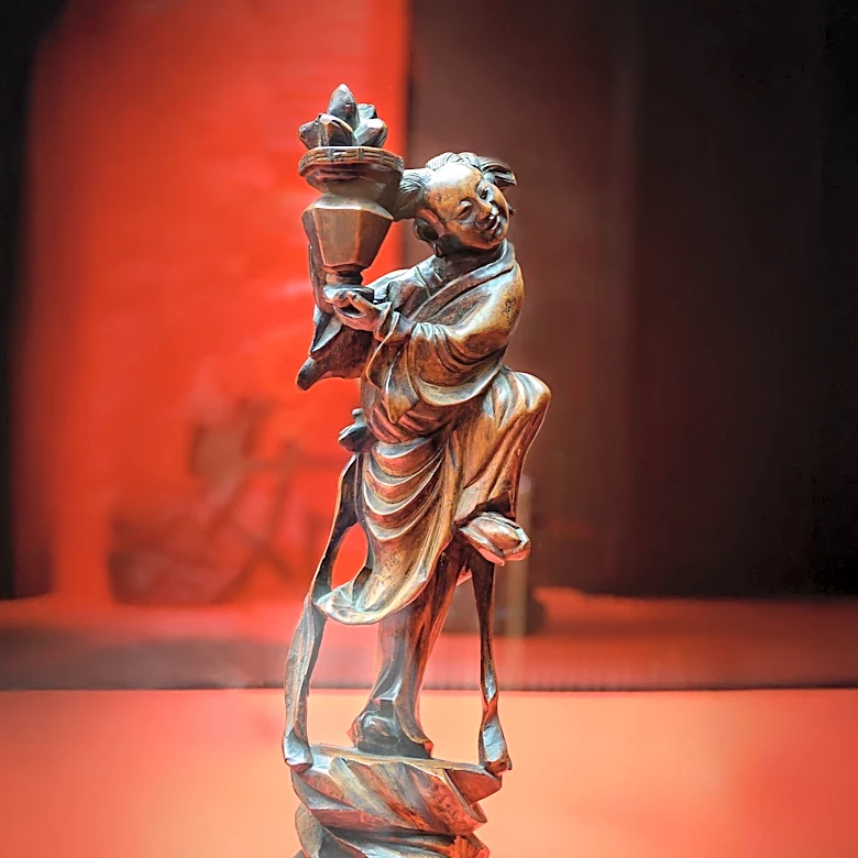 Jiang Miao's Art Exhibition Explores Mindfulness Through Monumental Wood Carvings
