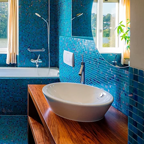 Glass Mosaic Tiles Transform Art and Interiors with Light
