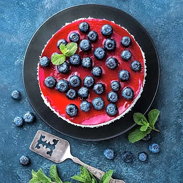 Heidelbeer-Quark-Torte: A Gelatin-Free Summer Dessert