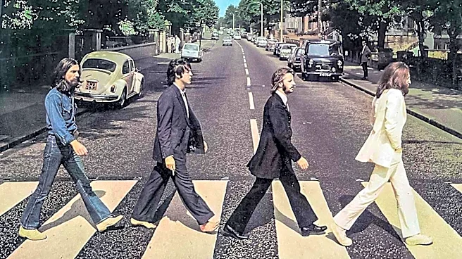 Actors Recreate Iconic Abbey Road Cover for Upcoming Beatles Biopic Series