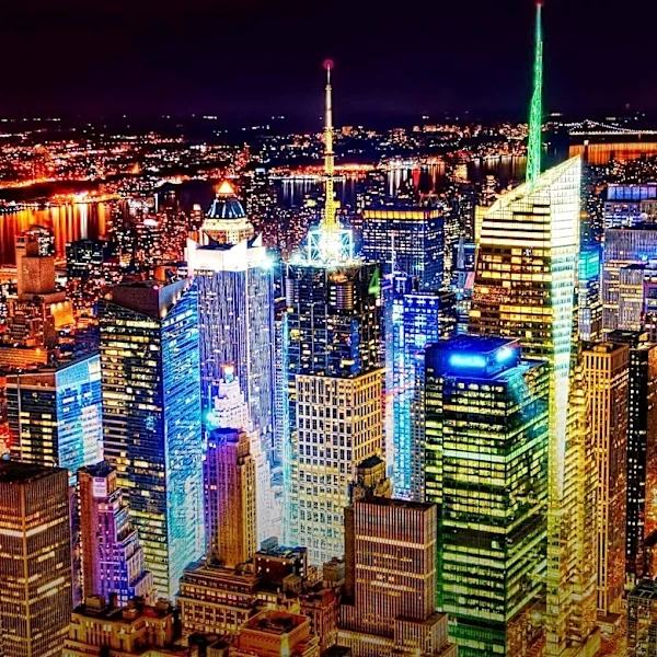 Jazz Age Artist John Held Jr. Depicts Luminous New York Skyscrapers During Depression Era