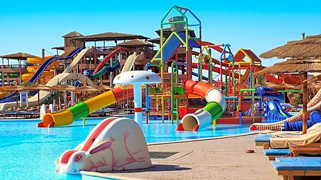 Disney's Lakeshore Lodge Pool Complex Features Themed Oversized Otter Structures